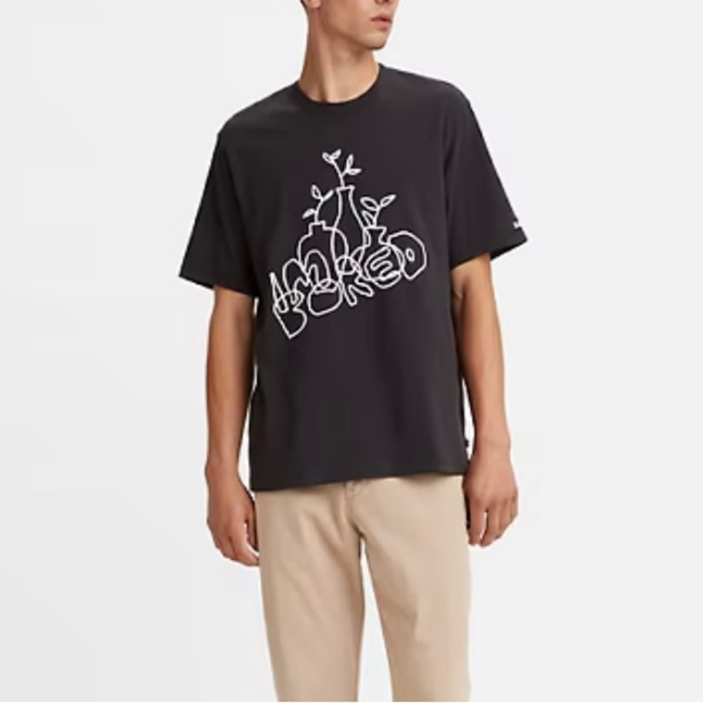 Levi's Men's Logo Relaxed Fit Crewneck Short Sleeve T-Shirt Size XL  NWT